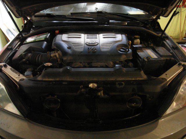 Подкапотная компоновка ГБО, Kia Sorento