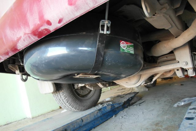 Тороидальный газовый баллон 89 литров Mitsubishi Pajero Sport (K90) V6, 3.0